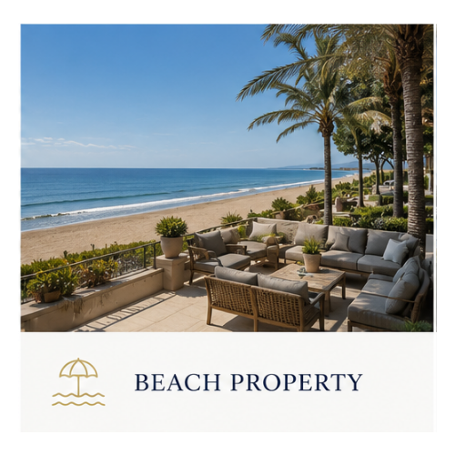 Beachfront property in Sotogrande with sea views and Mediterranean lifestyle