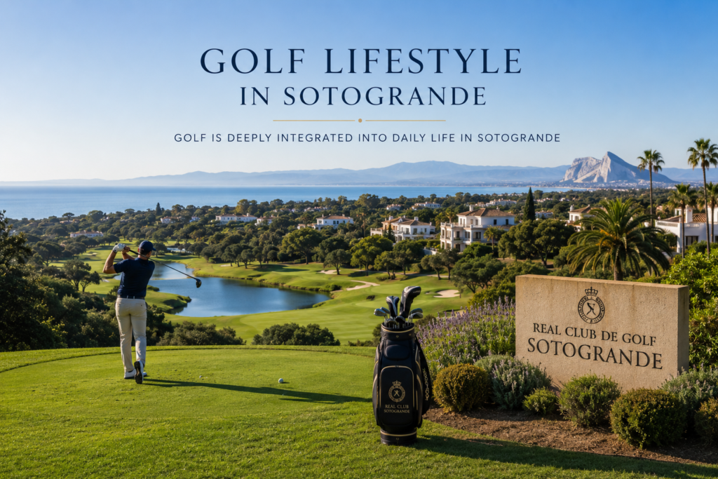 Golf lifestyle in Sotogrande with luxury golf course, Mediterranean views and premium villas