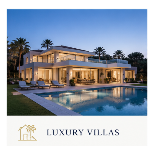 Luxury villas for sale in Sotogrande with private pools and modern Mediterranean architecture